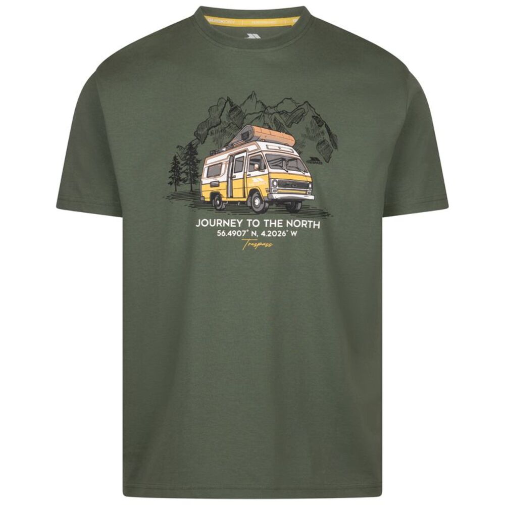 Trespass Mens Tokso T-Shirt / Green Willow
